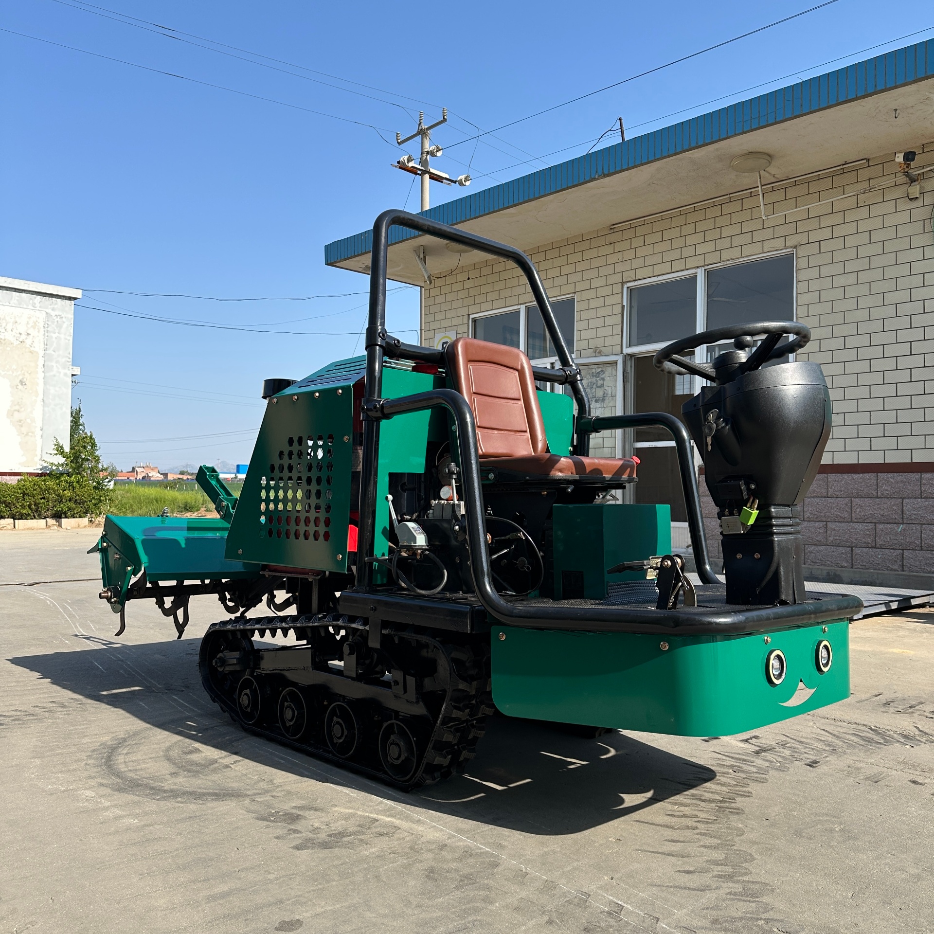 35 HP Crawler Rotary Tiller — Weima-Style Compact Ride-On
